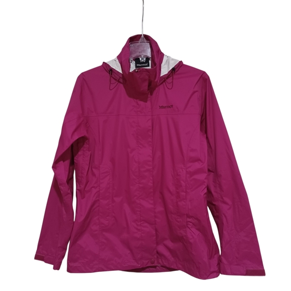 Marmot Rain Coat Jacket Windbreaker Magenta Women's Sz Med Like New - Picture 1 of 9